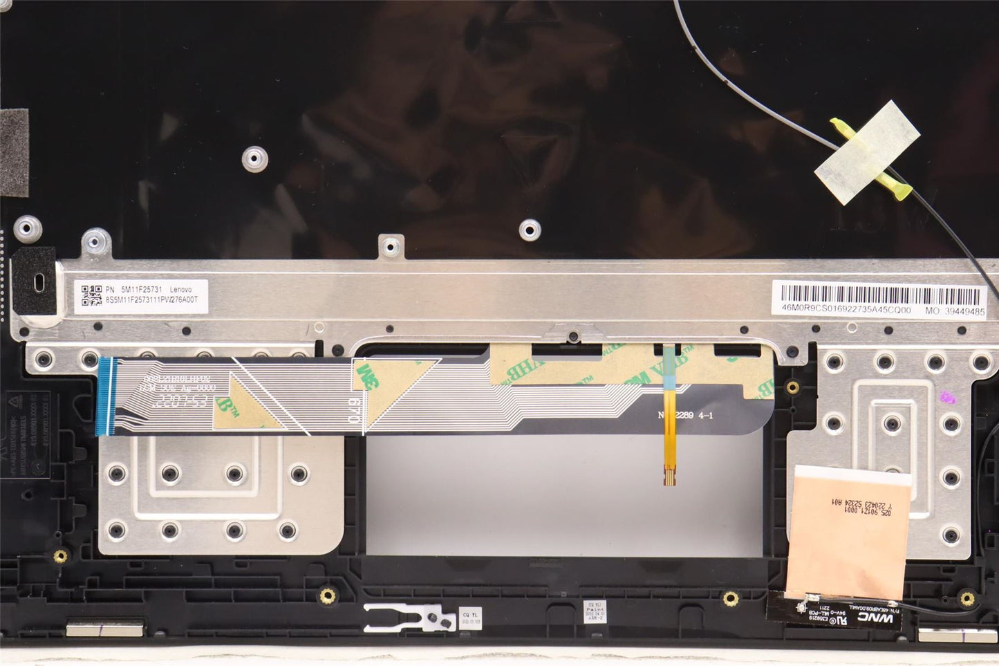 Lenovo 13w Keyboard Palmrest Top Cover Italian Black Backlit 5M11F25731