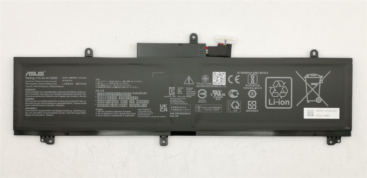 Asus Gx502G Battery (Cosmx Poly/C41N1837) 0B200-03380300