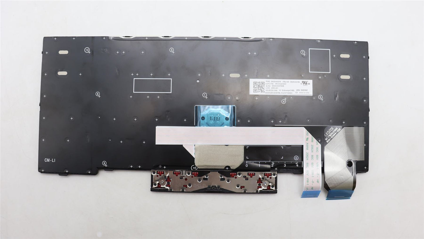 Lenovo ThinkPad L13 2 X13 Keyboard Arabic Black 5N20V43150