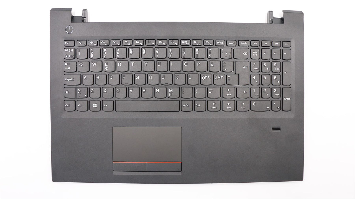 Lenovo V510 15IKB Palmrest Cover Touchpad Keyboard Nordic Black 5CB0M31586