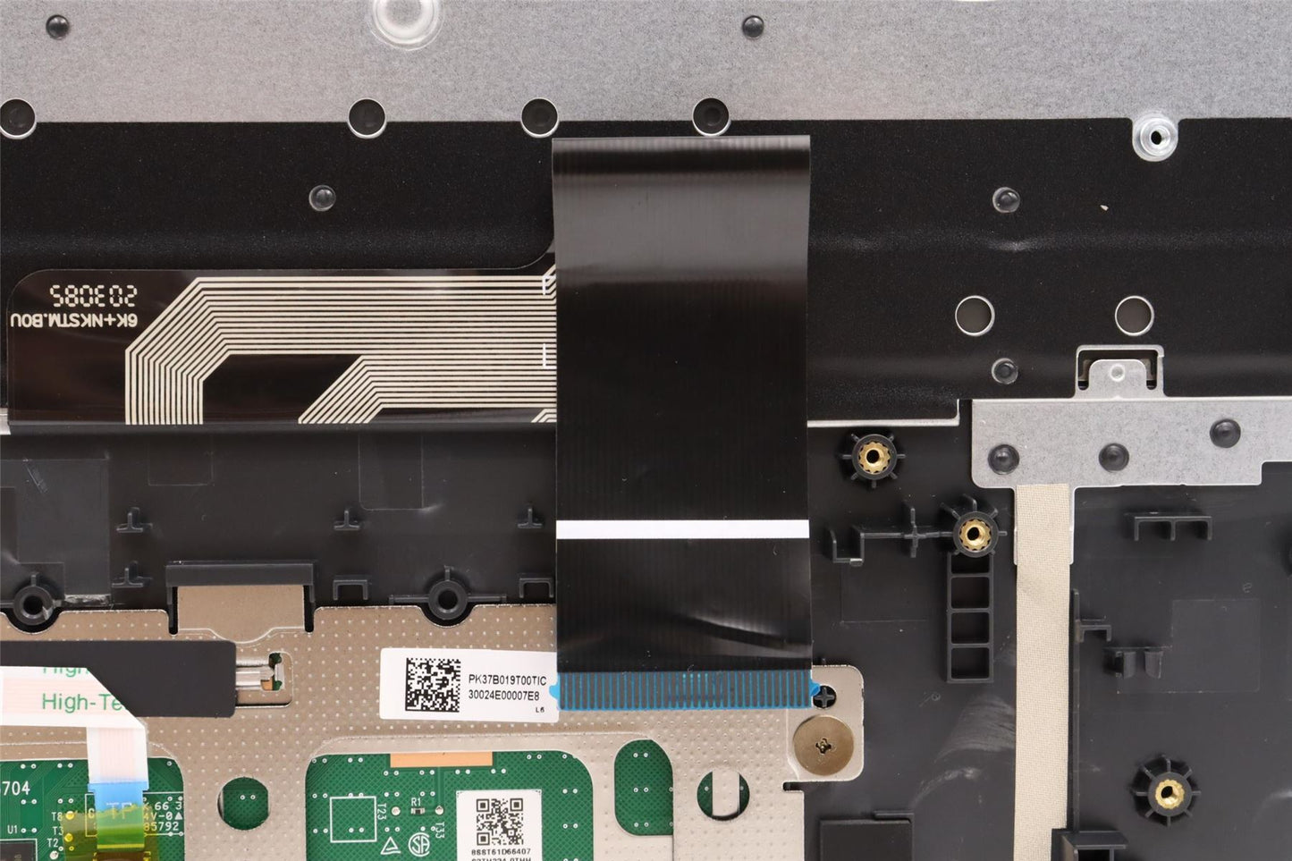 Lenovo IdeaPad 3 16IAH7 Palmrest Cover Touchpad Keyboard Nordic Black 5CB1J09594