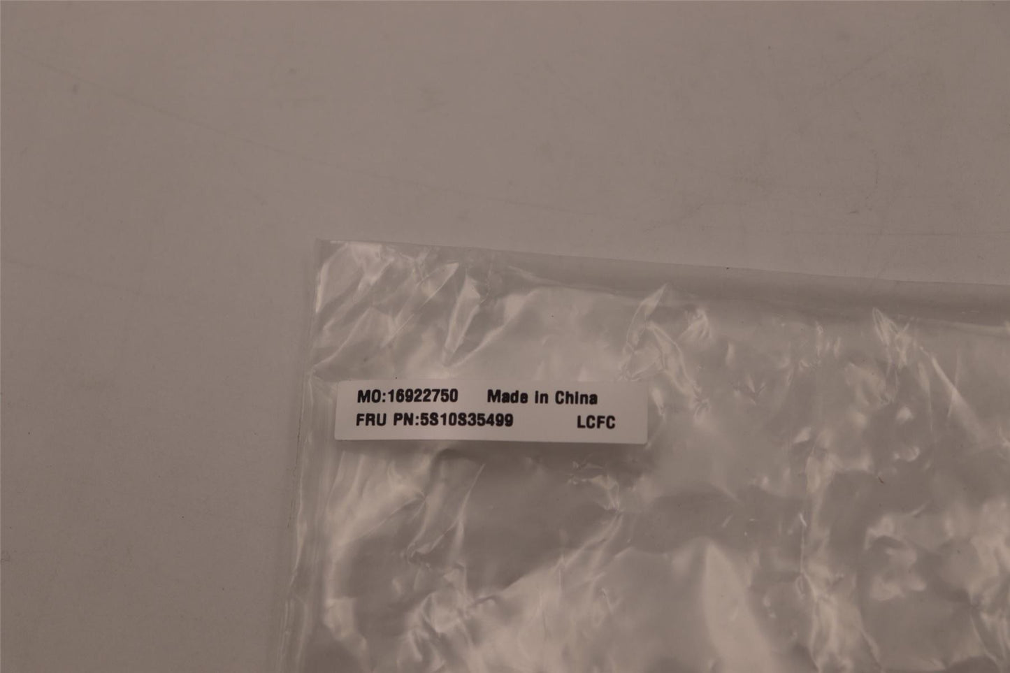 Lenovo SCREW Screw L82TK M1.6X1.8 OD3.0 T0.5 5S10S35499
