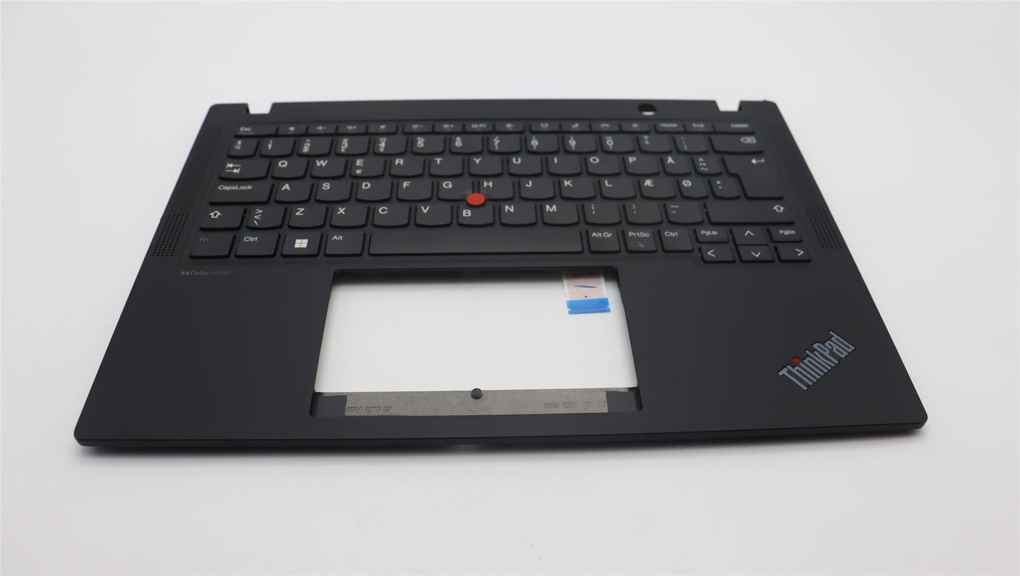 Lenovo ThinkPad X13 Gen 4 Keyboard Palmrest Top Cover Danish Black 5M11H88980