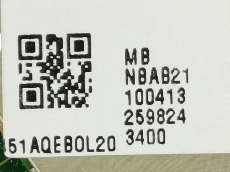 Acer NB.AB211.004 MAIN BD.W/CPU.R55500U.OB8GB.UMA