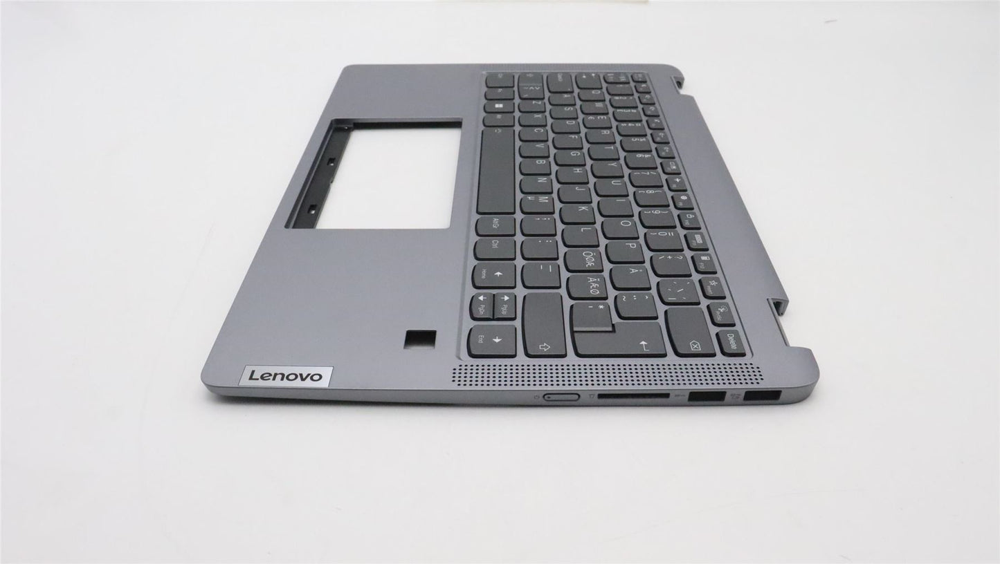 Lenovo IdeaPad 5 14ABR8 Keyboard Palmrest Top Cover Nordic Backlit 5CB1K20805
