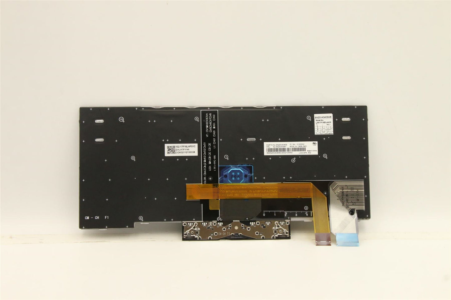 Lenovo ThinkPad L13 2 Keyboard Spanish Silver Backlit 5N20V43481