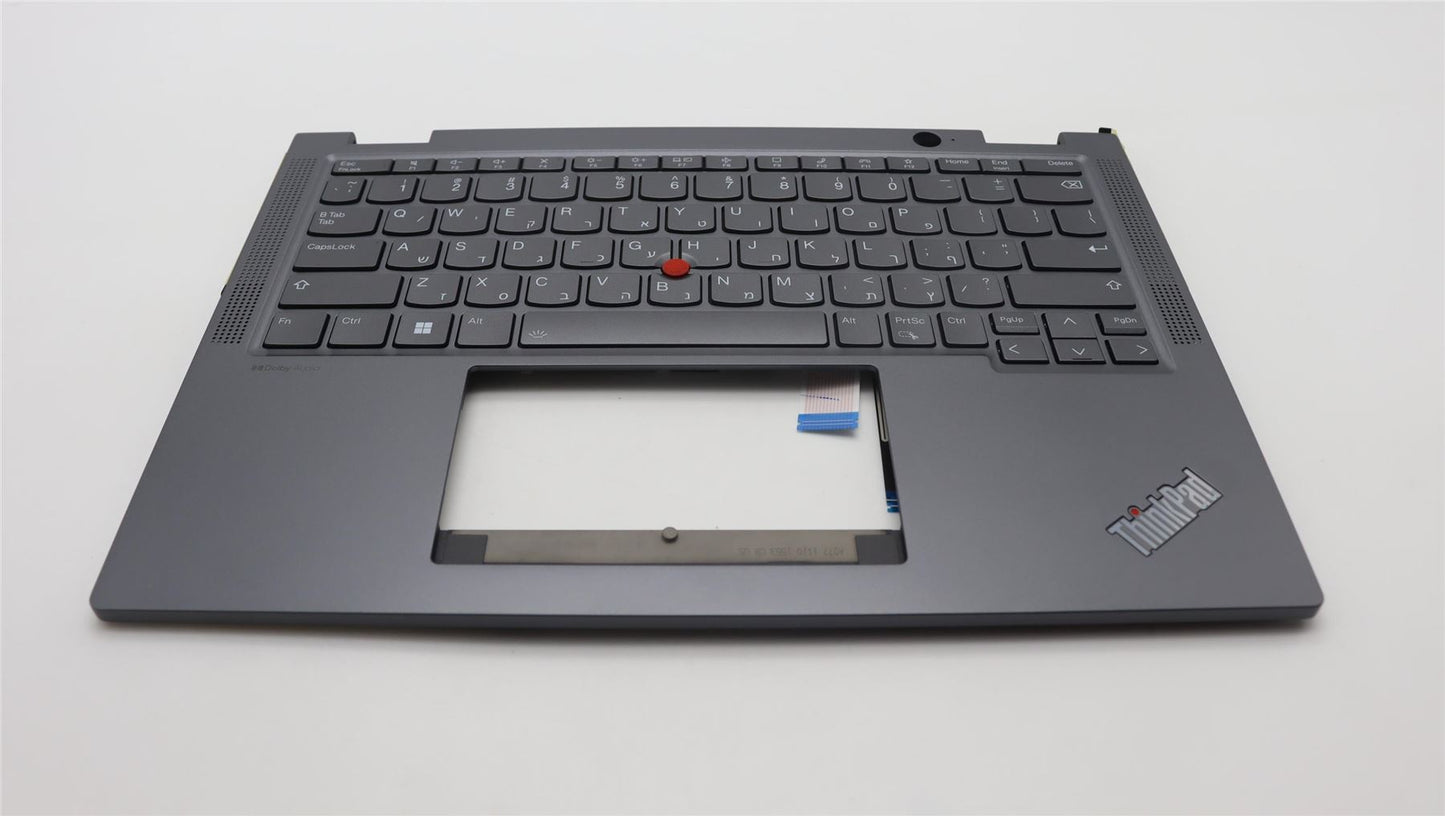 Lenovo ThinkPad X13 Gen 4 Keyboard Palmrest Top Cover Hebrew Grey 5M11L64334