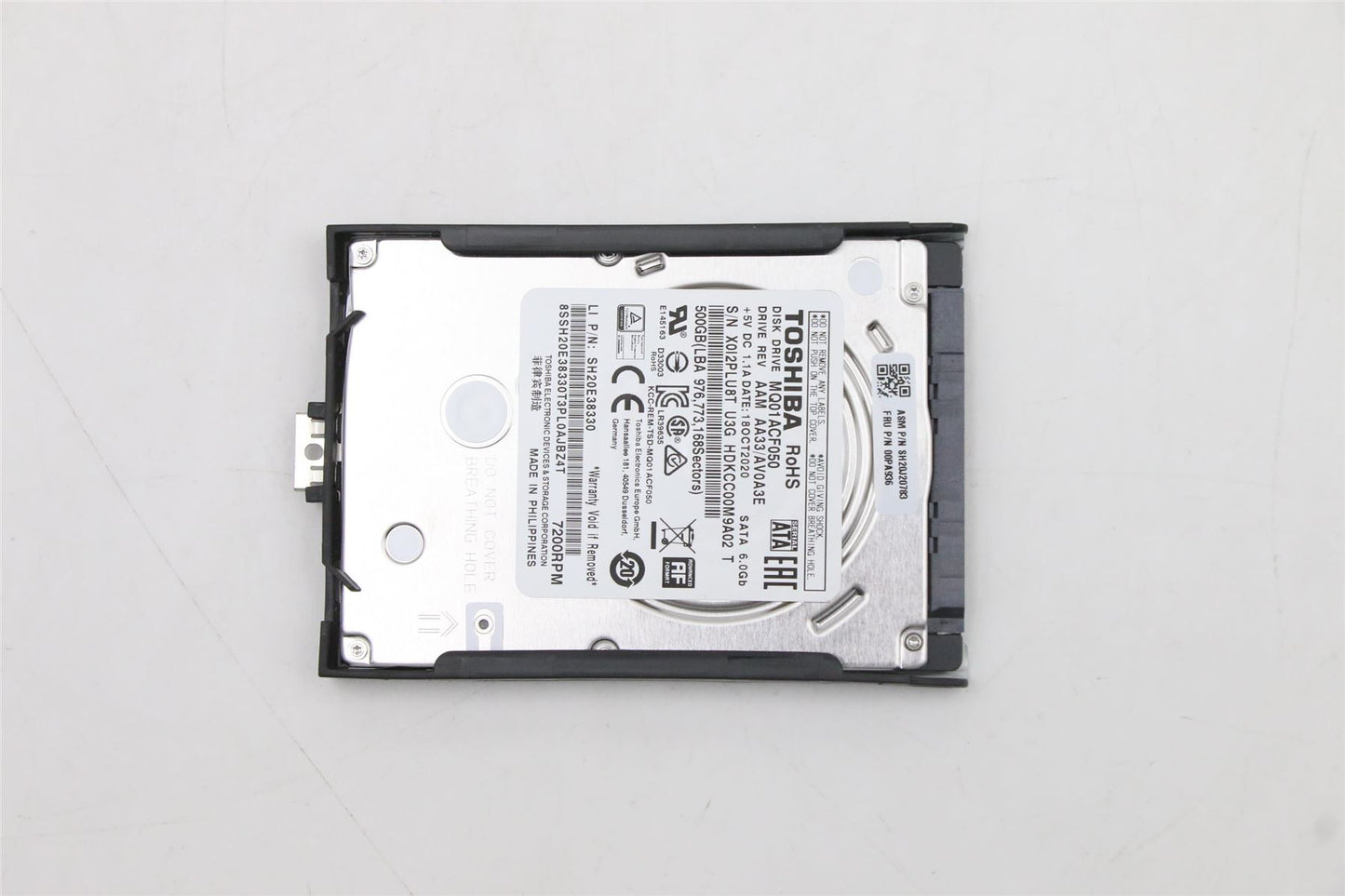 Lenovo 00PA936 500G,2.5,7mm,7200R,6Gb/s,SATA,HGST,32M