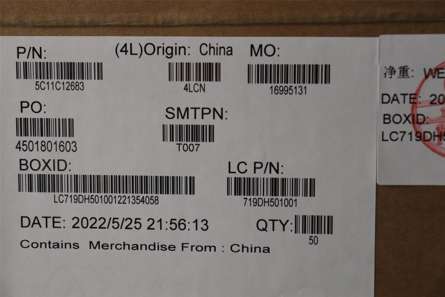 Lenovo ThinkPad E14 4 I/O-Subplatinenkabel 5C11C12683