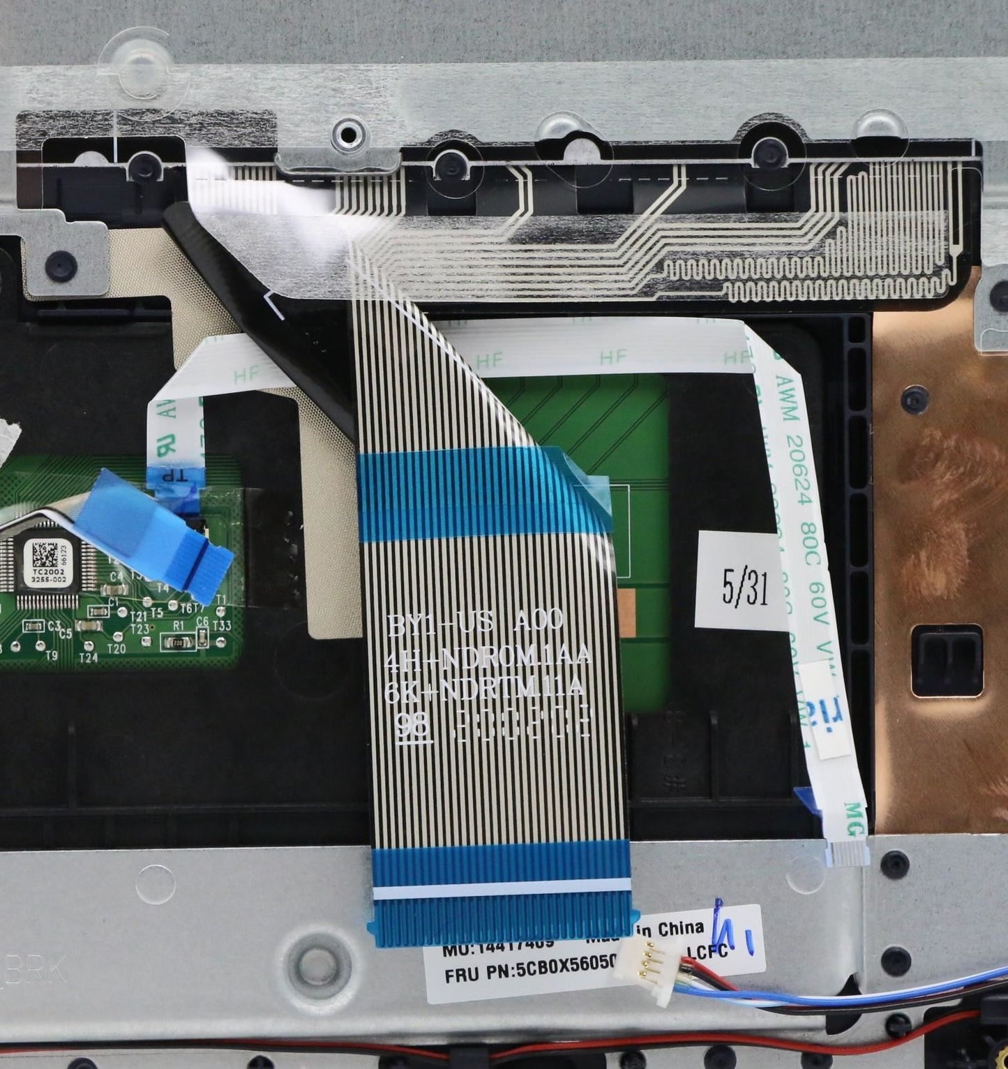 Lenovo Upper Case ASM_US INTE L 81Y3 AB 5CB0X56050