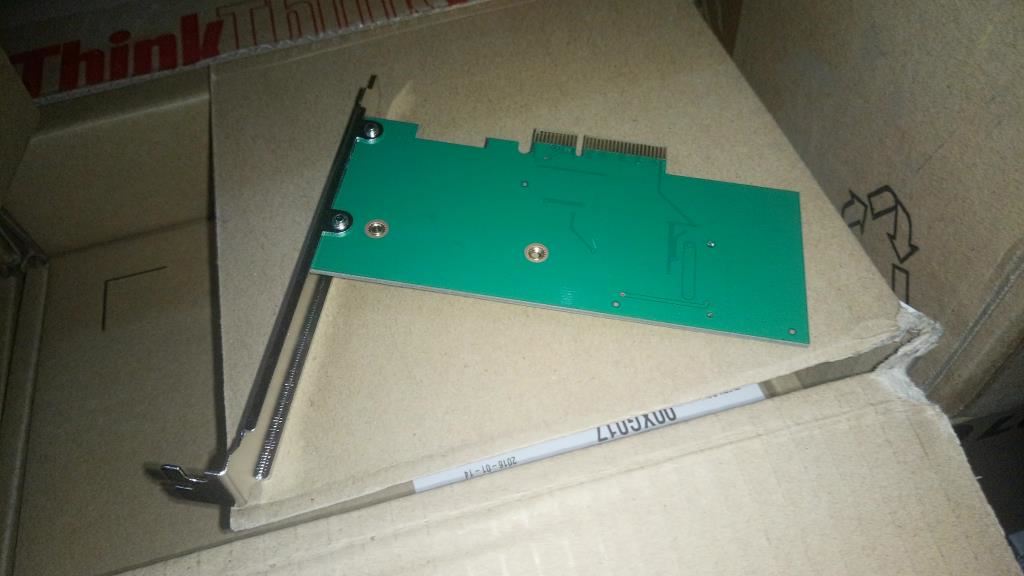 Lenovo 00XG017 PCIeX4 to M.2 SSD riser card HP
