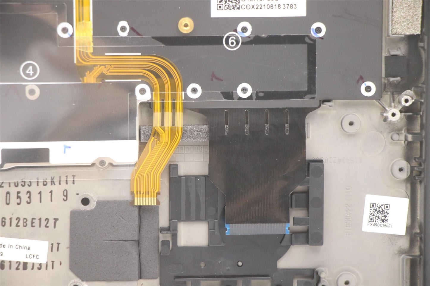 Lenovo ThinkPad X1 7th Gen Keyboard Palmrest Top Cover Hebrew 5M10W85889