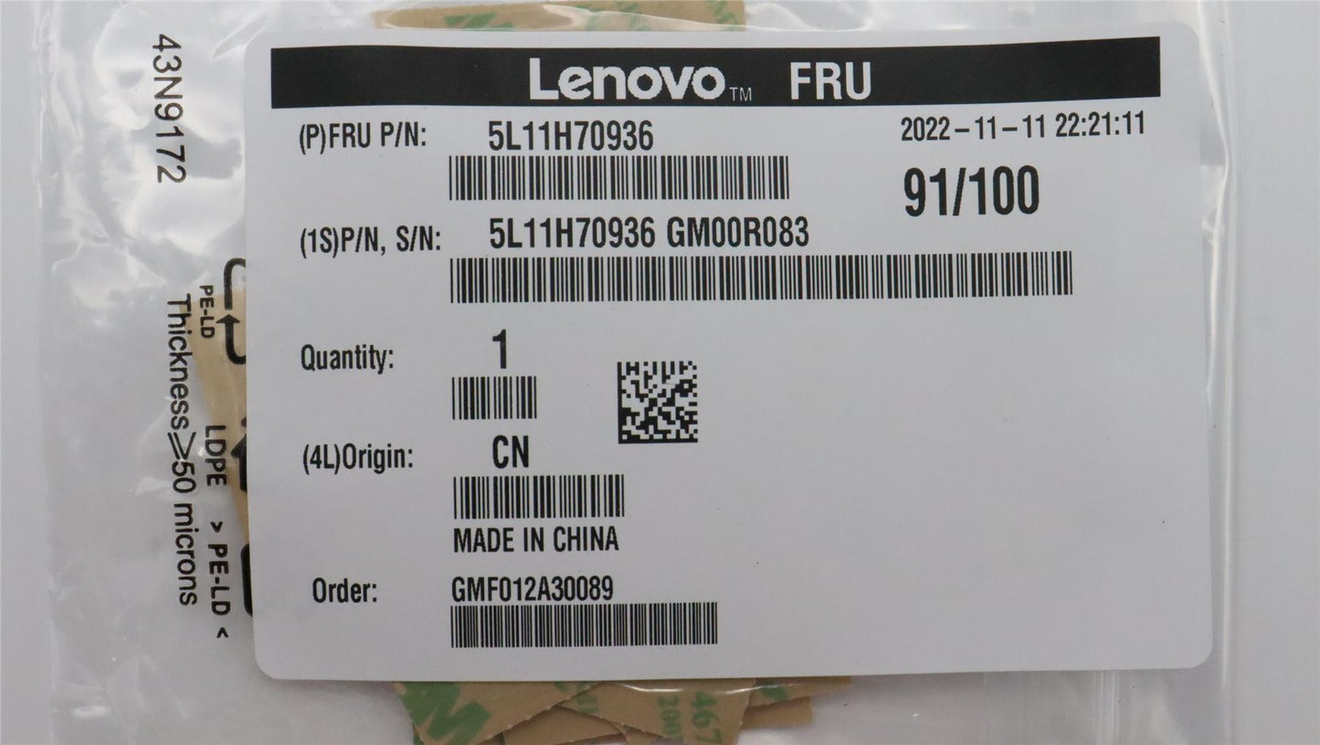 Lenovo LABEL FRU Label Kit for LIPC 5L11H70936