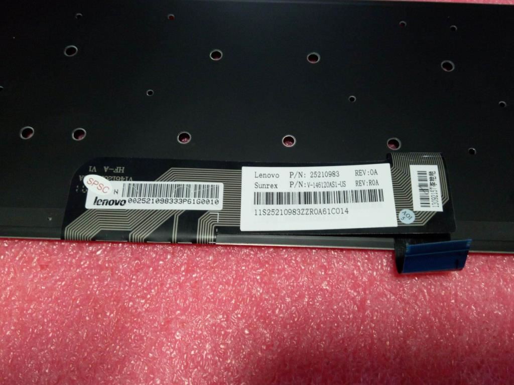 Lenovo JME CORONA 84KEY KBD W8 US English Keyboard 25210983