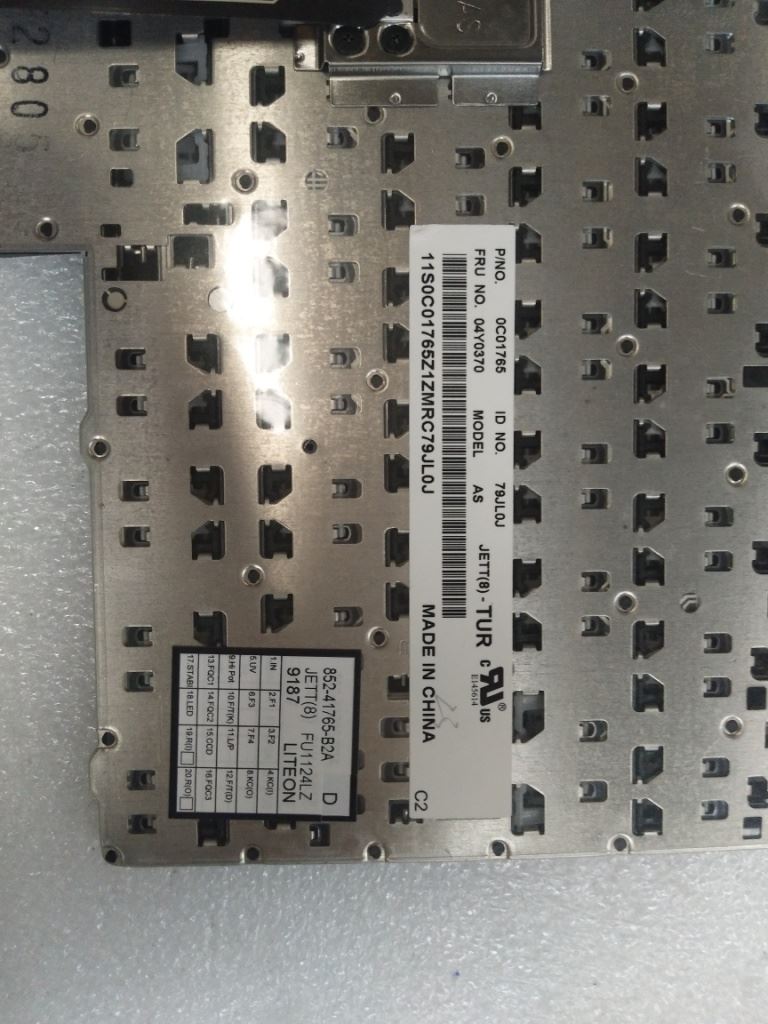 Lenovo FRU Jett-KBD TUR LTN Turkish Keyboard 04Y0370