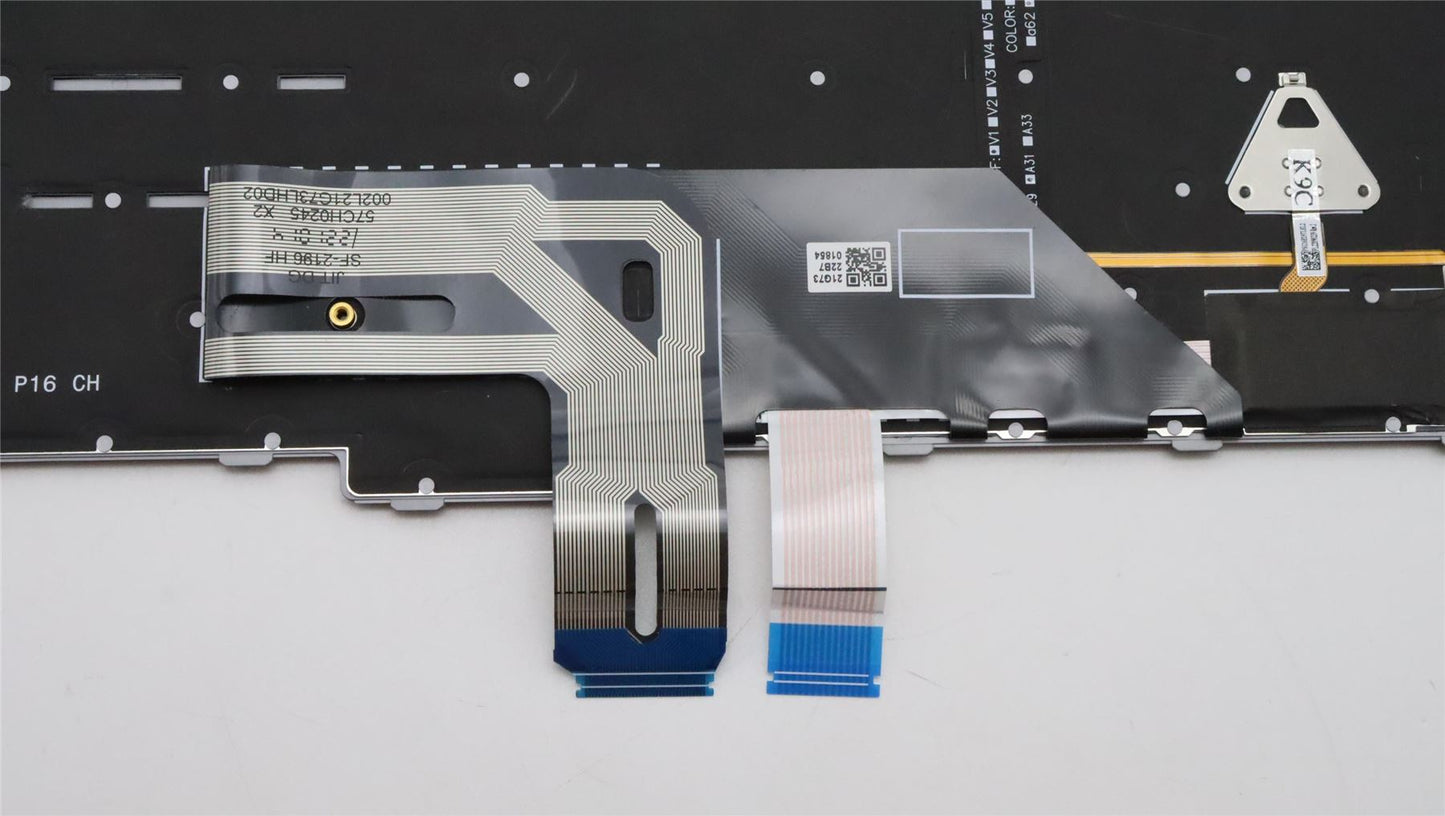 Lenovo ThinkPad P16 Gen 1 P16 Gen 2 Keyboard Greek Grey Backlit 5N21F39356