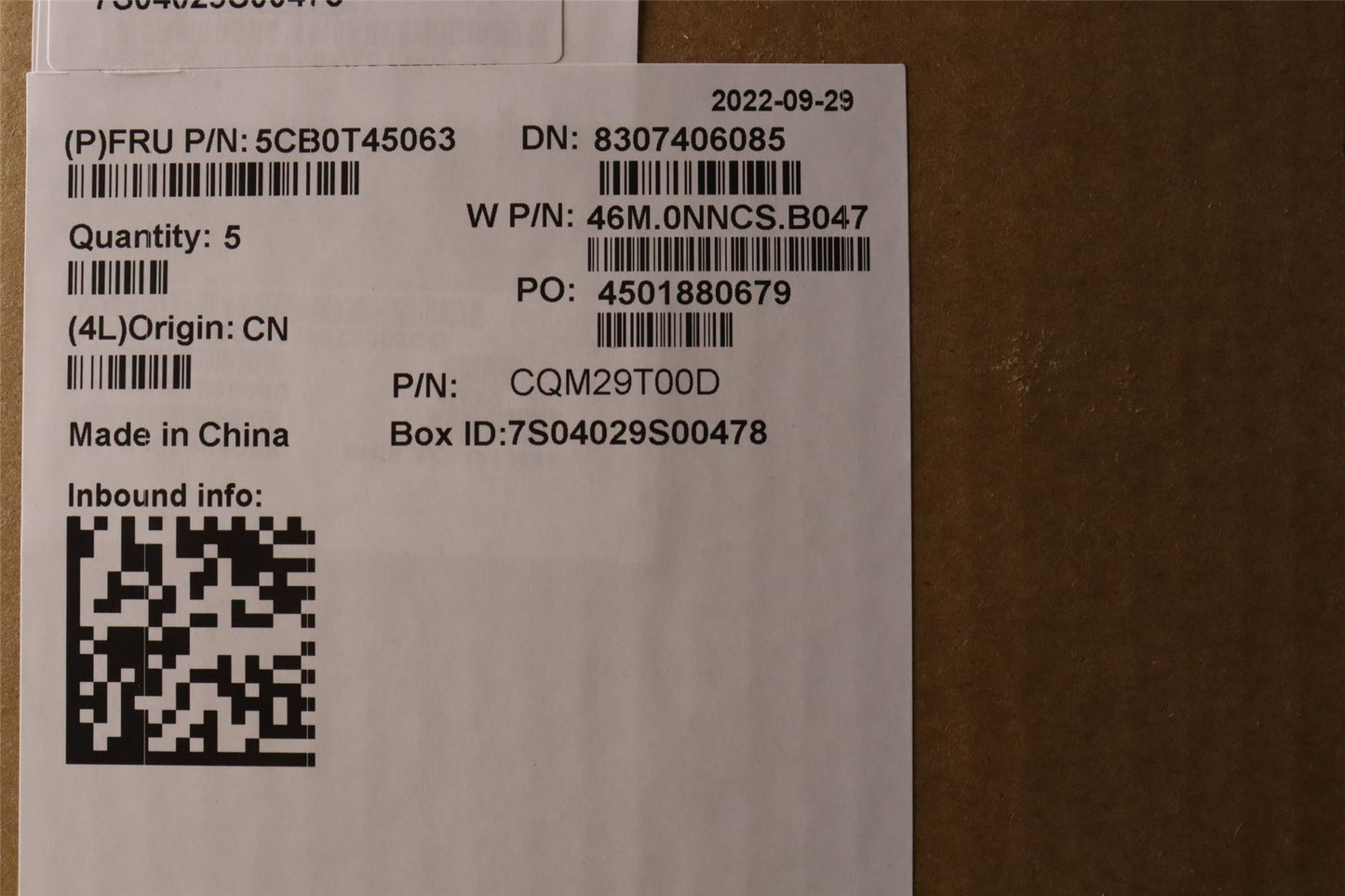 Lenovo Upper Case ASM HB B 81M9 SPT 5M 5CB0T45063
