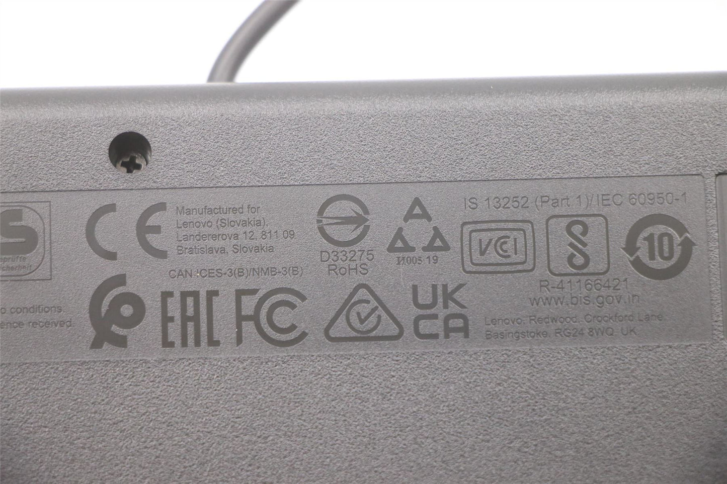 Lenovo ThinkCentre M70a 3 M70q 3 M70q 4 M70s 3 USB Wired Keyboard Thai 00XH695