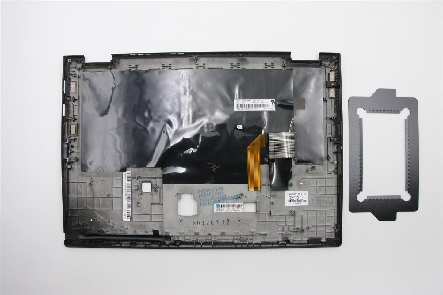 Lenovo Yoga X390 Keyboard Palmrest Top Cover Italian Black Backlit 02HL670