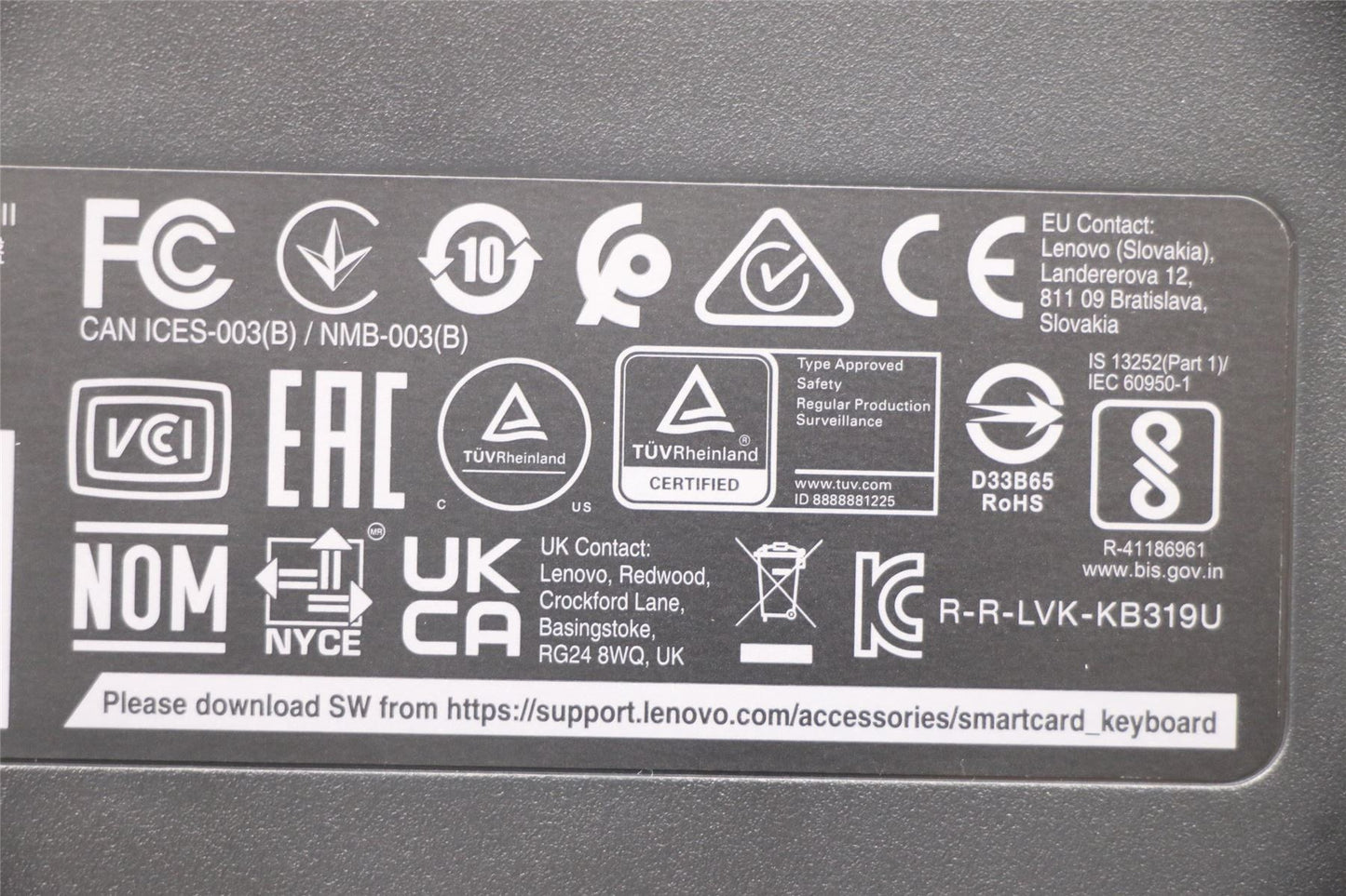 Lenovo SMC KBD-Swi Fren/Ger 5D51H38243