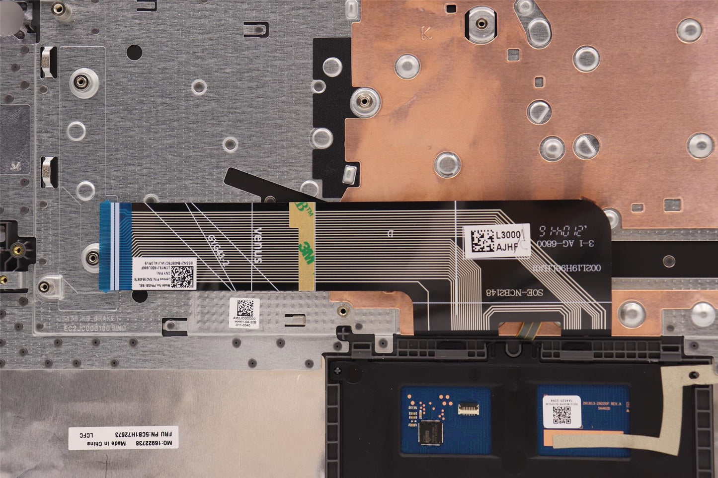 Lenovo IdeaPad 3 14ABA7 Palmrest Cover Touchpad Keyboard Belgian 5CB1H72673