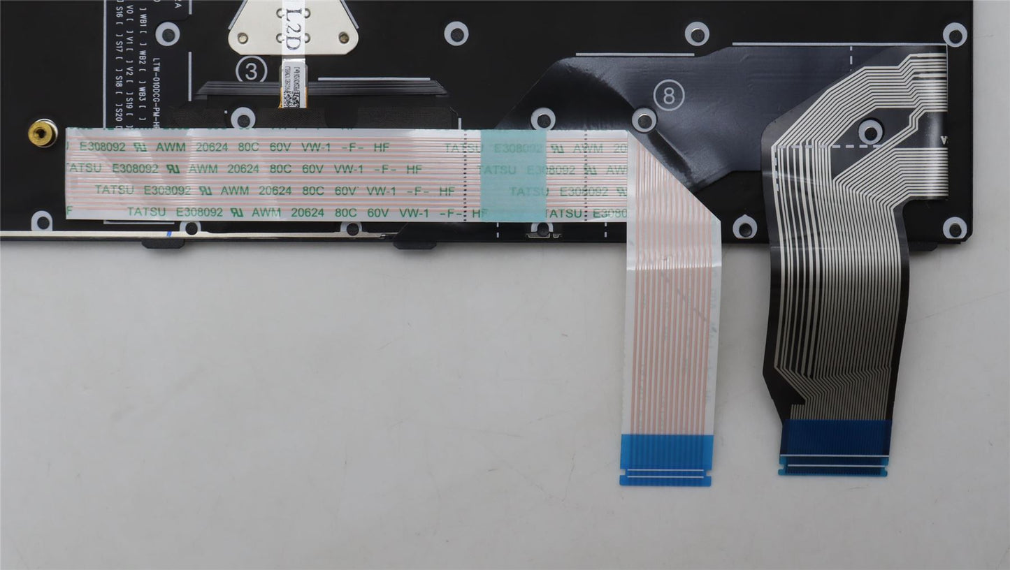 Lenovo ThinkPad L13 4 Keyboard Brazilian Portuguese Grey Backlit 5N21H77252