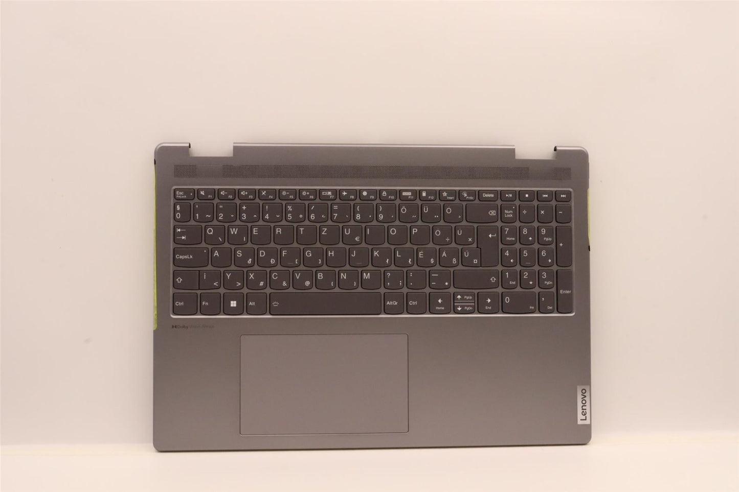 Lenovo Yoga 7 16IAH7 Palmrest Cover Touchpad Keyboard Hungarian 5CB1J03971