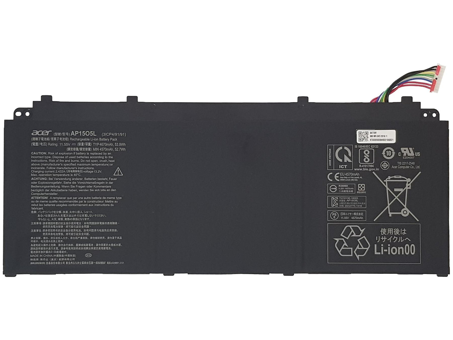 Acer SF114-32 SP513-52N SP513-53N Battery Power Supply 4670MAH KT.00305.008
