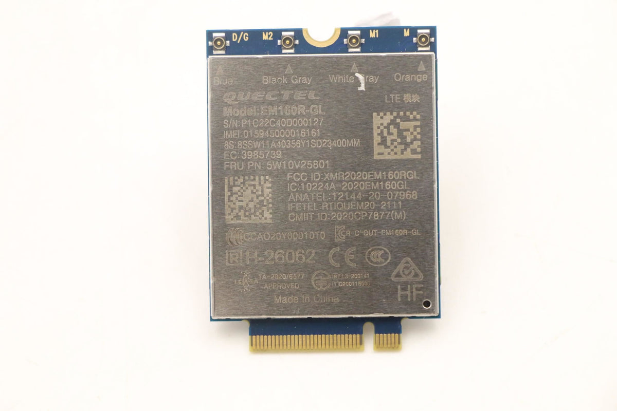 Lenovo WIRELESS Wireless,WAN,QTL,EM160R DT Qualcomm Board 5W10V25801