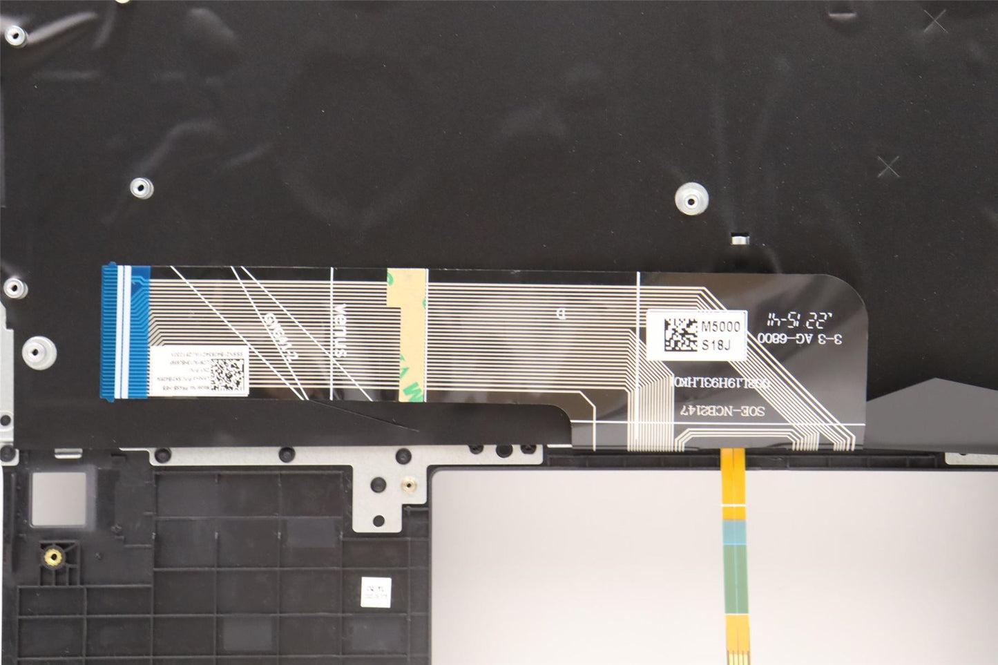 Lenovo IdeaPad 5 14IAU7 Keyboard Palmrest Top Cover Hebrew Grey 5CB1H79896