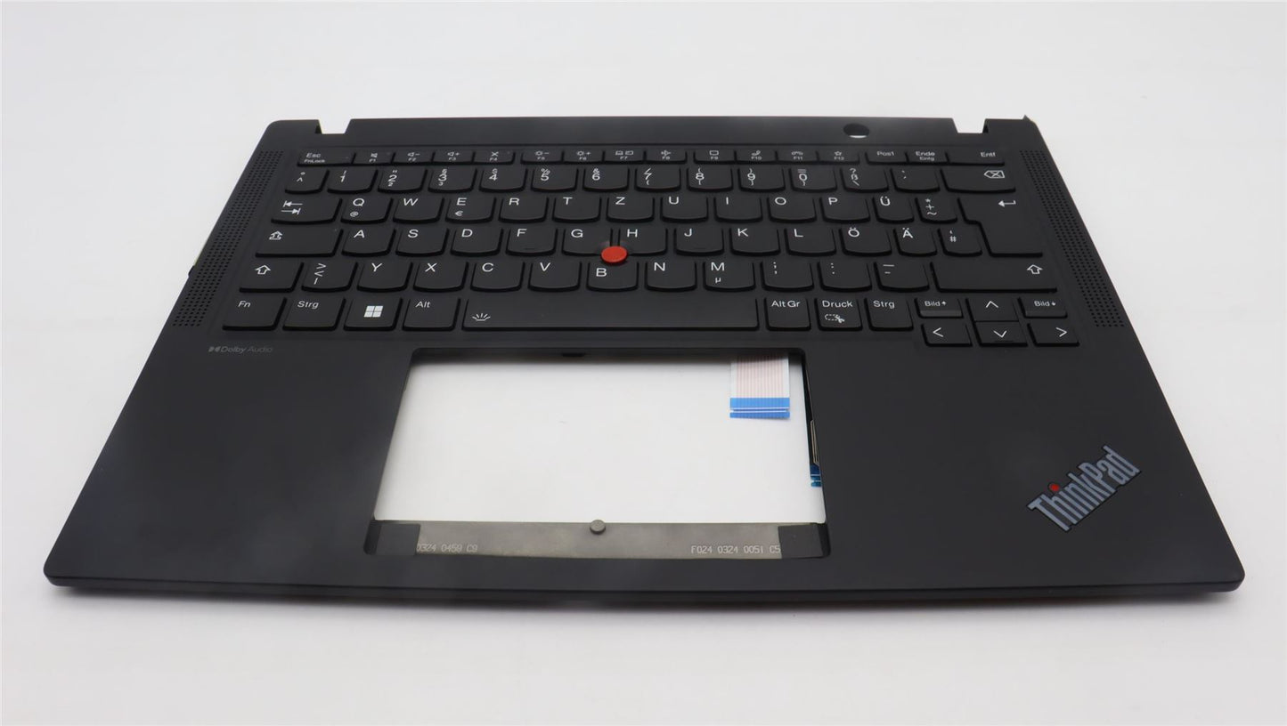 Lenovo ThinkPad X13 Gen 4 Palmrest Cover Keyboard German Black 5M11H94507