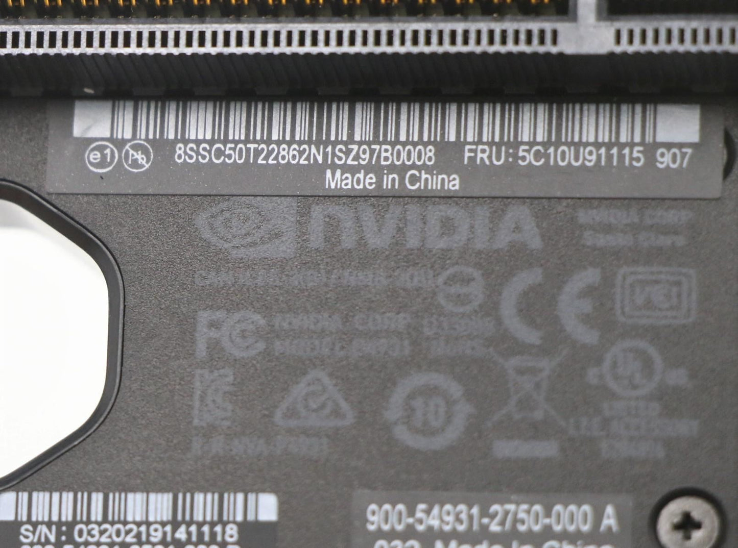 Lenovo Nvlink bridge for RTX8000 5C10U91115