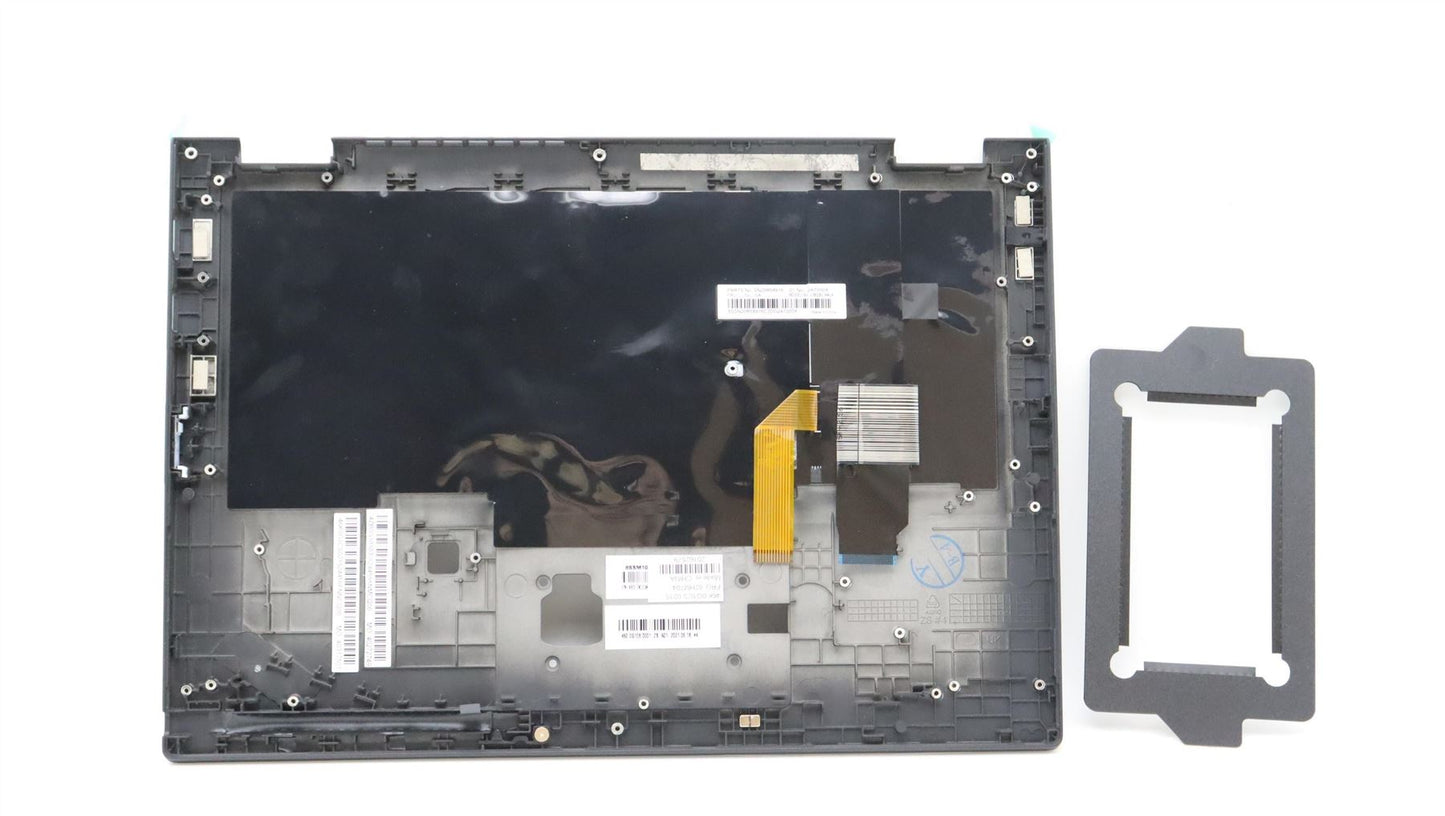 Lenovo ThinkPad X390 Keyboard Palmrest Top Cover Spanish Black Backlit 02HM704