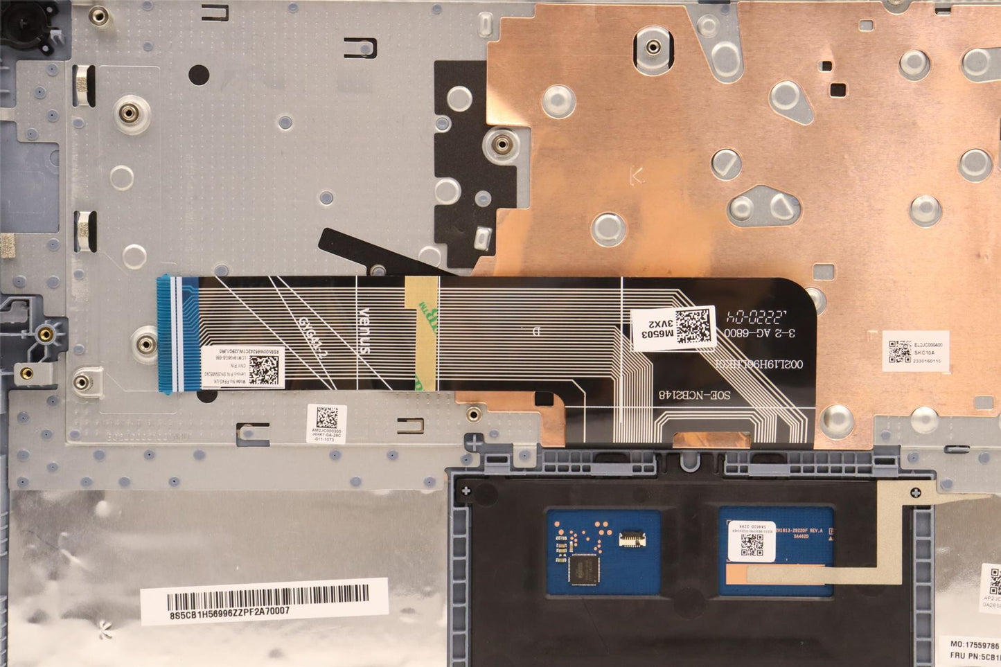Lenovo IdeaPad 3 14IAU7 Palmrest Cover Touchpad Keyboard UK 5CB1H56996