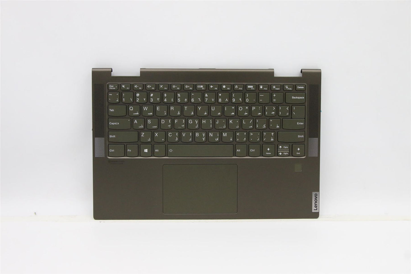 Lenovo Yoga 7-14ITL5 Palmrest Cover Touchpad Keyboard Arabic Green 5CB1A08877