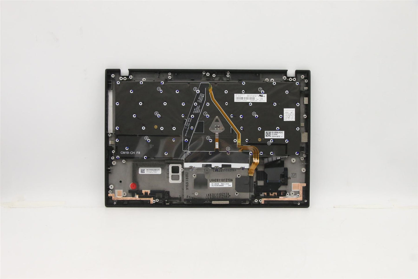 Lenovo Carbon X1 7th Keyboard Palmrest Top Cover Portuguese Black 5M10W85935