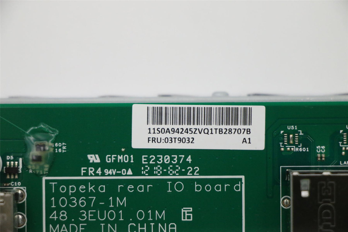 Lenovo MECH FRU Rear IO Board without DP 03T9032