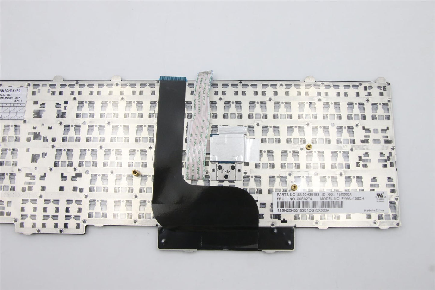 Lenovo ThinkPad P50 P70 Keyboard Swiss Black 00PA274
