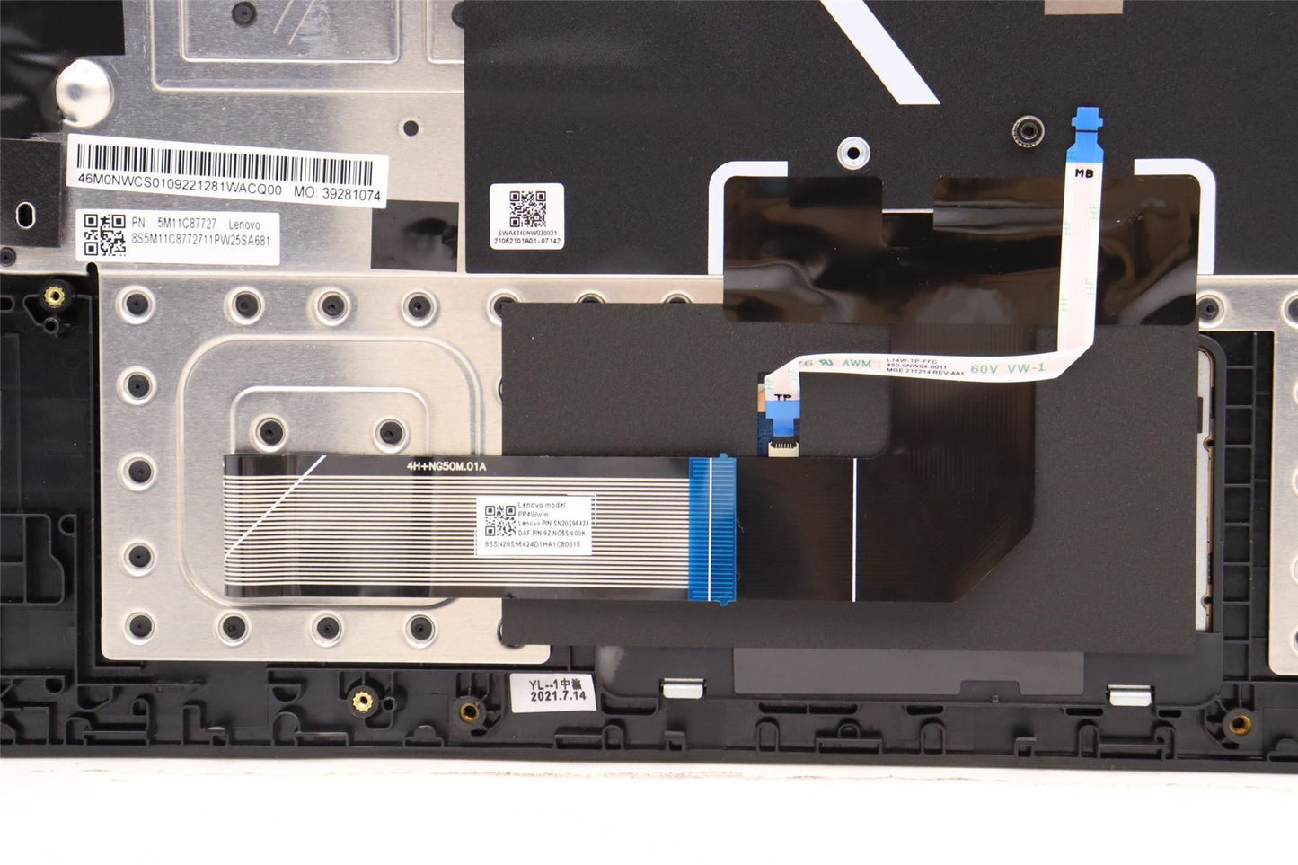 Lenovo MECH_ASM KB KOR w/PT C BK(W/DFKB) 5M11C87727