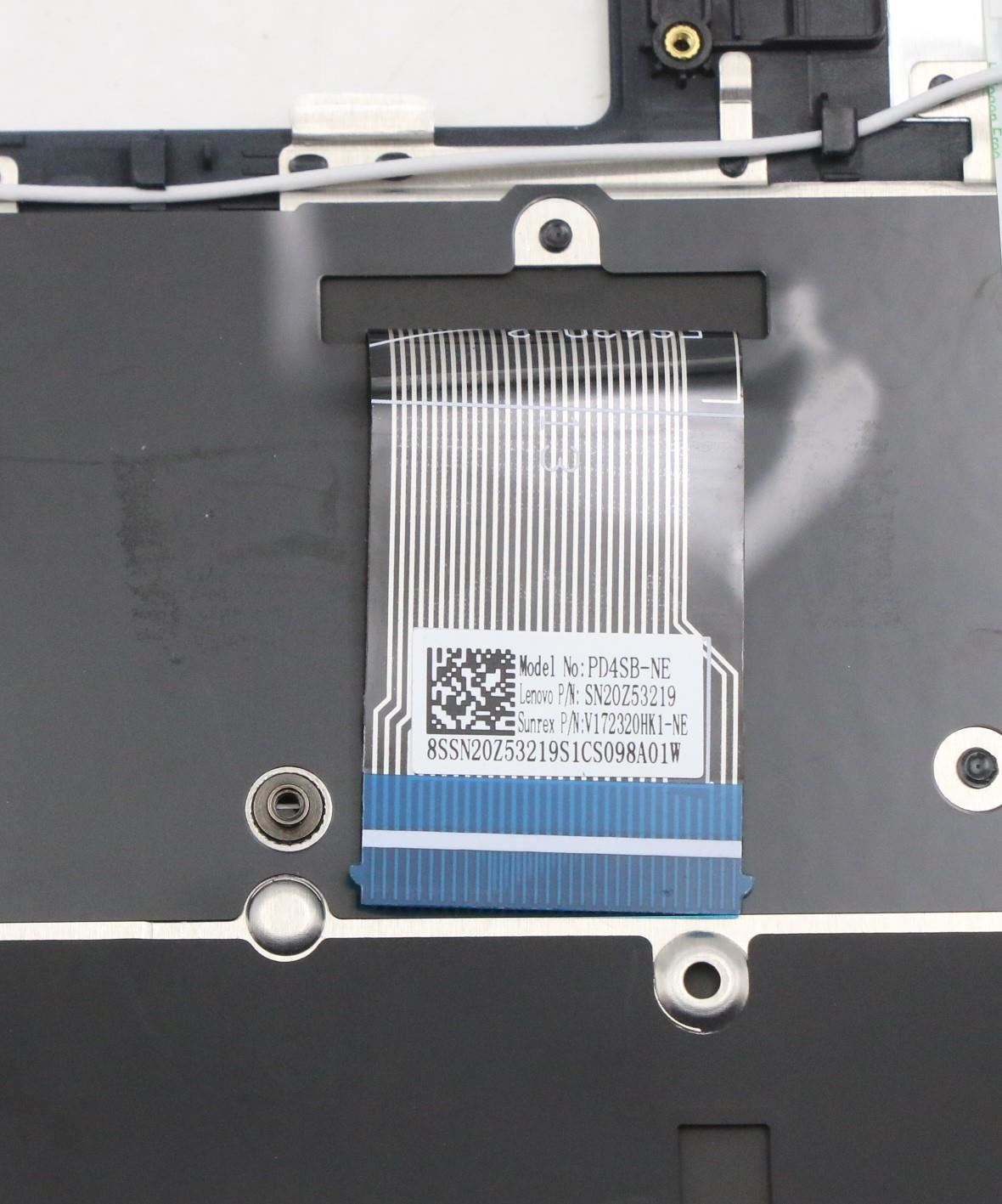 Lenovo Yoga 6-13ARE05 6-13ALC6 Palmrest Cover Keyboard Nordic Blue Backlit 5CB1B22406