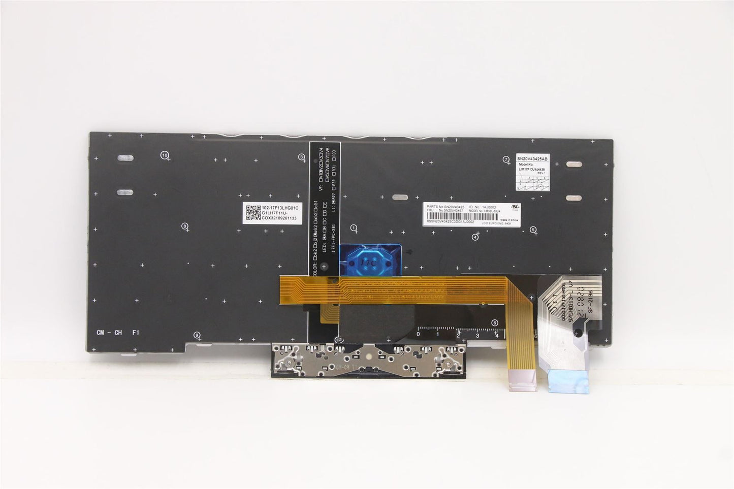 Lenovo ThinkPad L13 2 Keyboard US Europe Silver Backlit 5N20V43497