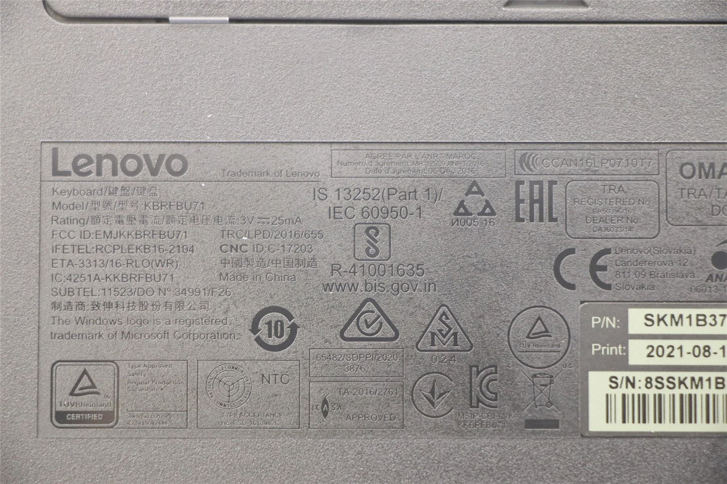 Lenovo Primax R71_G2 2.4G BKG HE 5KM0U87599