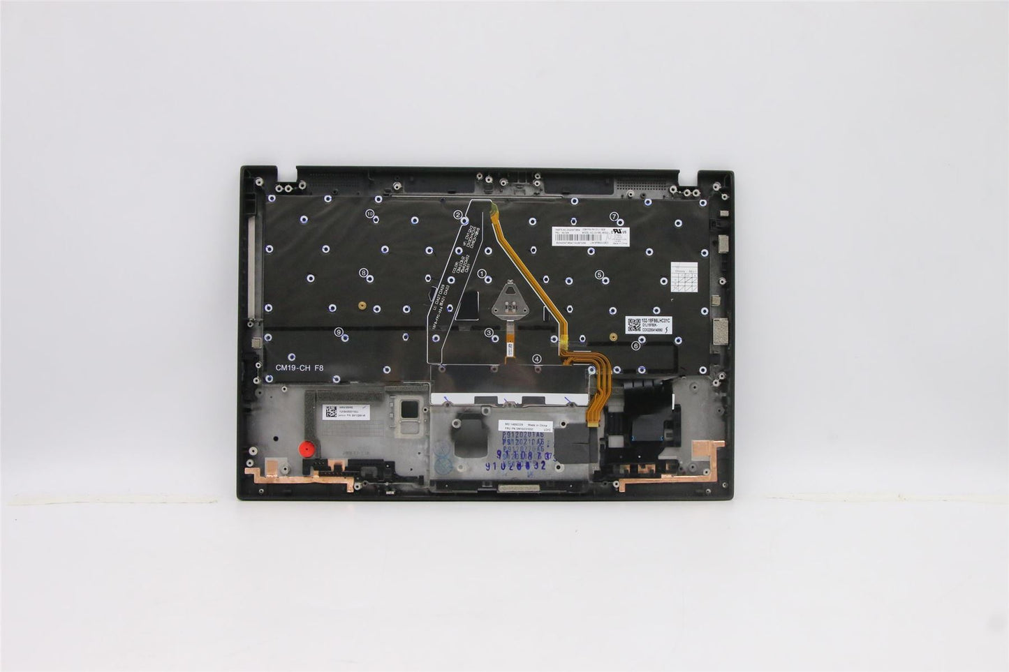 Lenovo Carbon X1 8th Keyboard Palmrest Top Cover Swedish Finnish 5M10Z37032