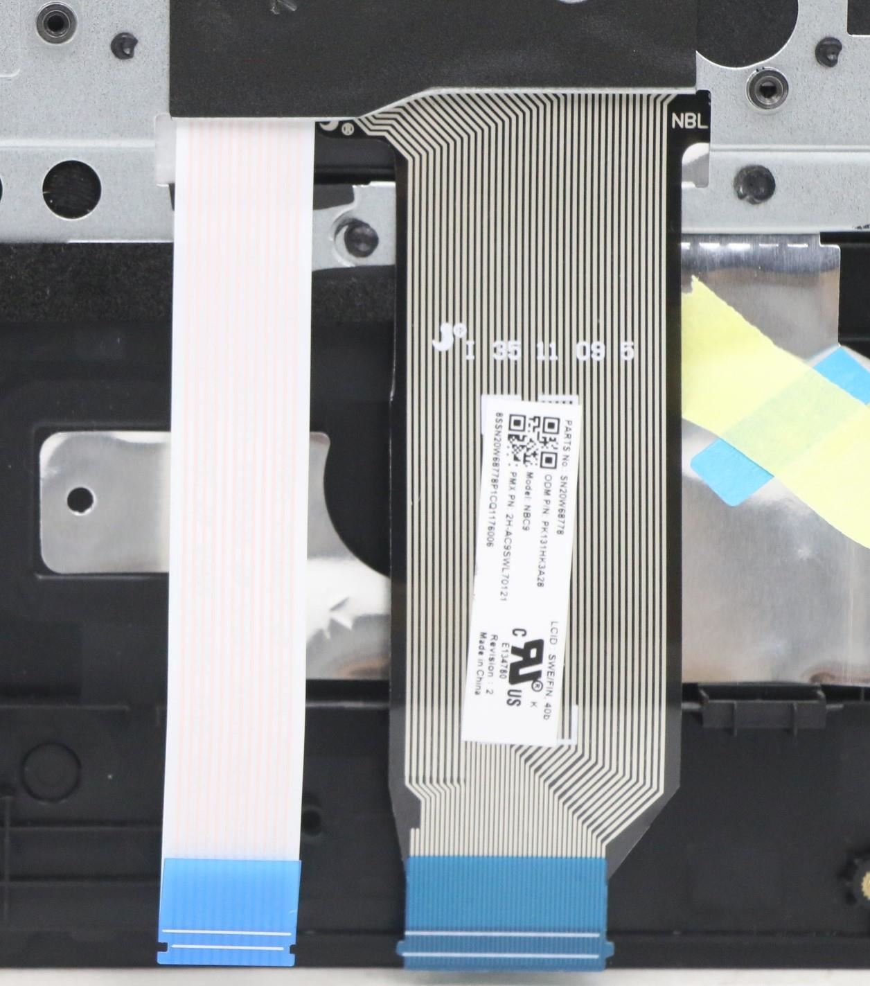 Lenovo MECH_ASM KB SWE/FIN(P)UK BK 5M11A35702