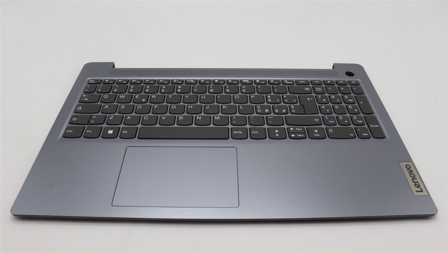 Lenovo IdeaPad 3 15IRU8 Palmrest Cover Touchpad Keyboard Italian Blue 5CB1L45905