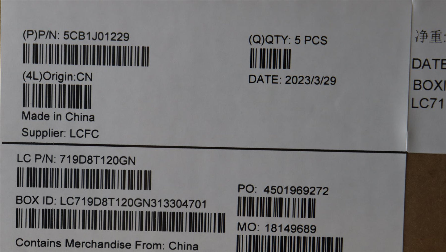 Lenovo Upper Case ASM_SWSL82SFFP_SG_NB_ML 5CB1J01229
