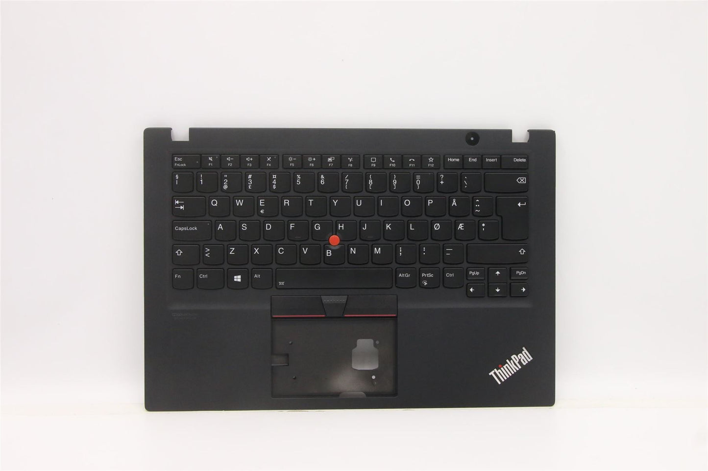 Lenovo ThinkPad T14s Keyboard Palmrest Top Cover Norwegian Black 5M10Z41309