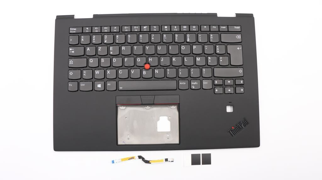 Lenovo Yoga X1 3rd Keyboard Palmrest Top Cover French Black Backlit 01LX791