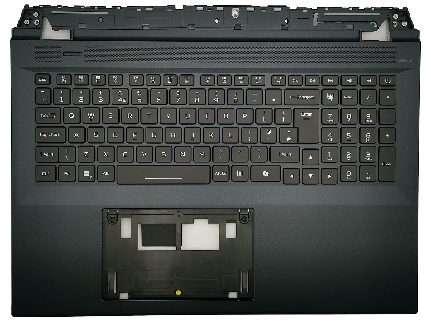 Acer Predator Helios PHN18-71 Palmrest Cover Keyboard UK Black 6B.QNRN2.013