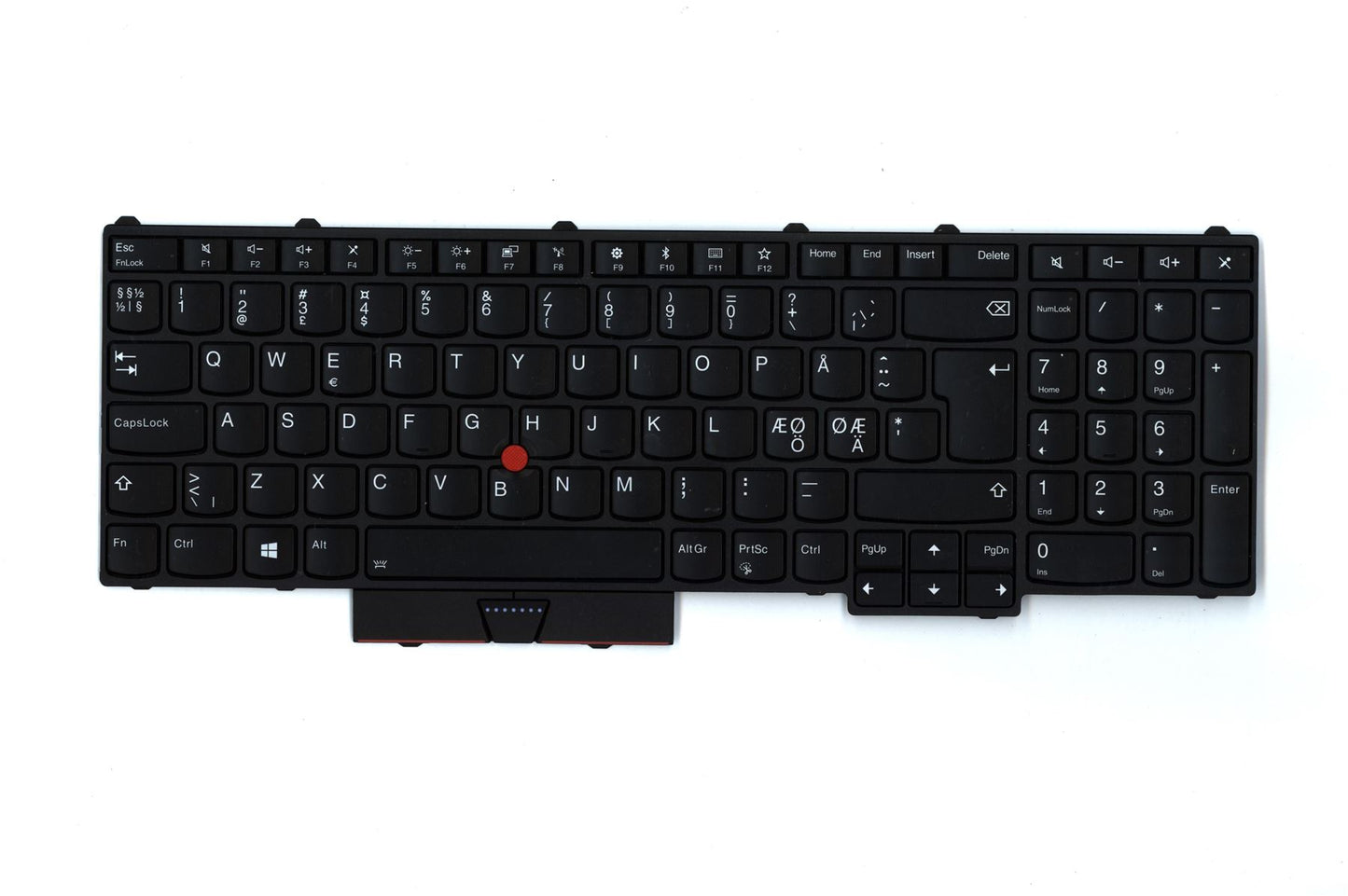 Lenovo ThinkPad P51 P71 Keyboard Nordic Black Backlit 01HW240